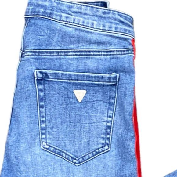 Guess Logo Tape Skinny Jeans - Picture 6 of 8